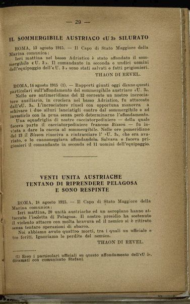 Il diario della nostra guerra : bollettini ufficiali dell'esercito e della marina